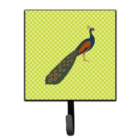 Carolines Treasures Indian Peacock Peafowl Green Leash or Key Holder BB7751SH4